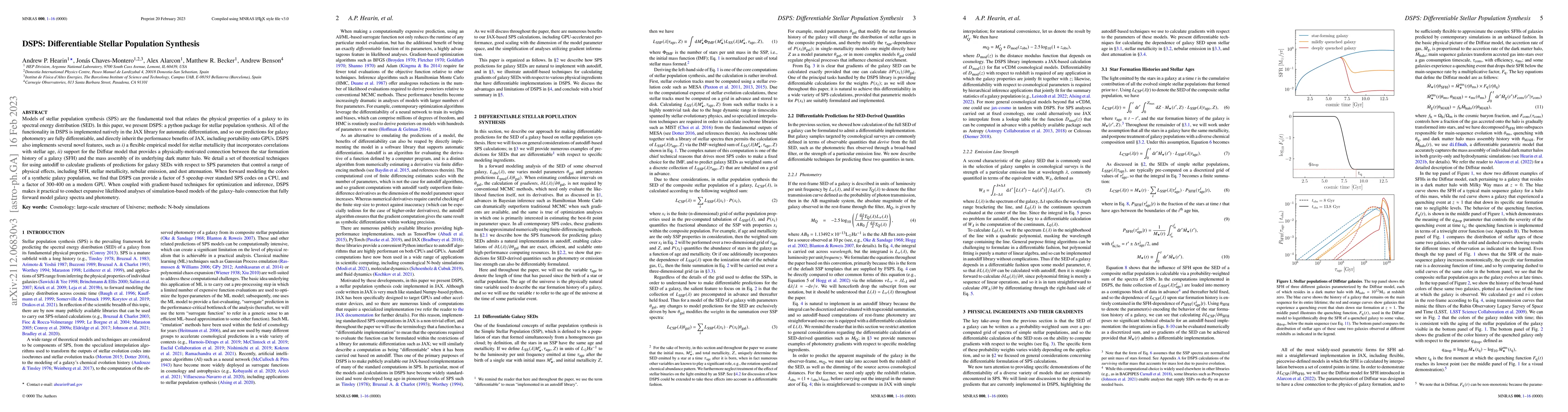 Thumbnail for DSPS: Differentiable Stellar Population Synthesis