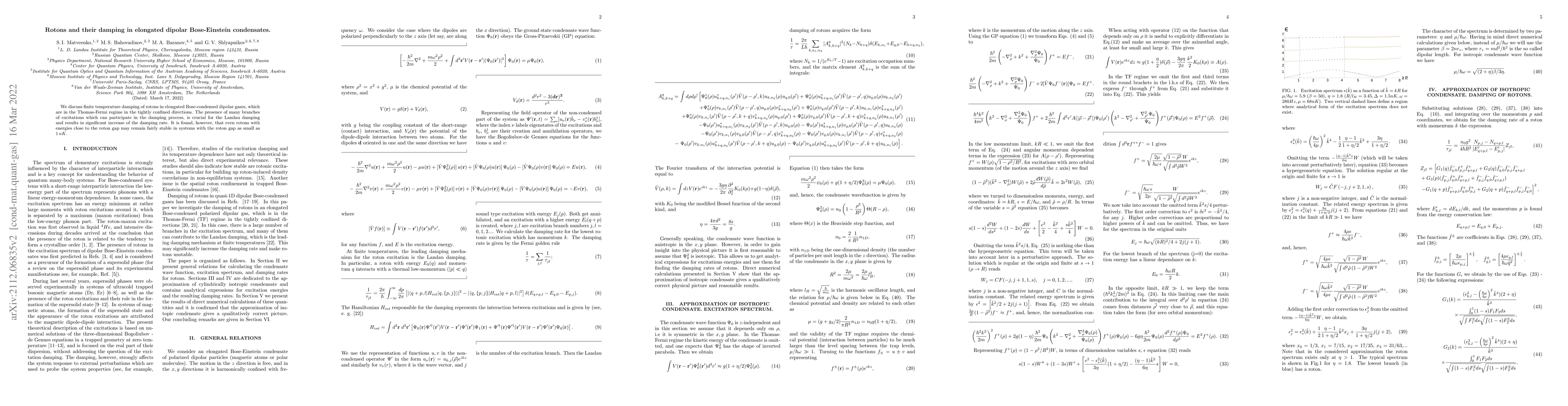 Thumbnail for Rotons and their damping in elongated dipolar Bose-Einstein condensates