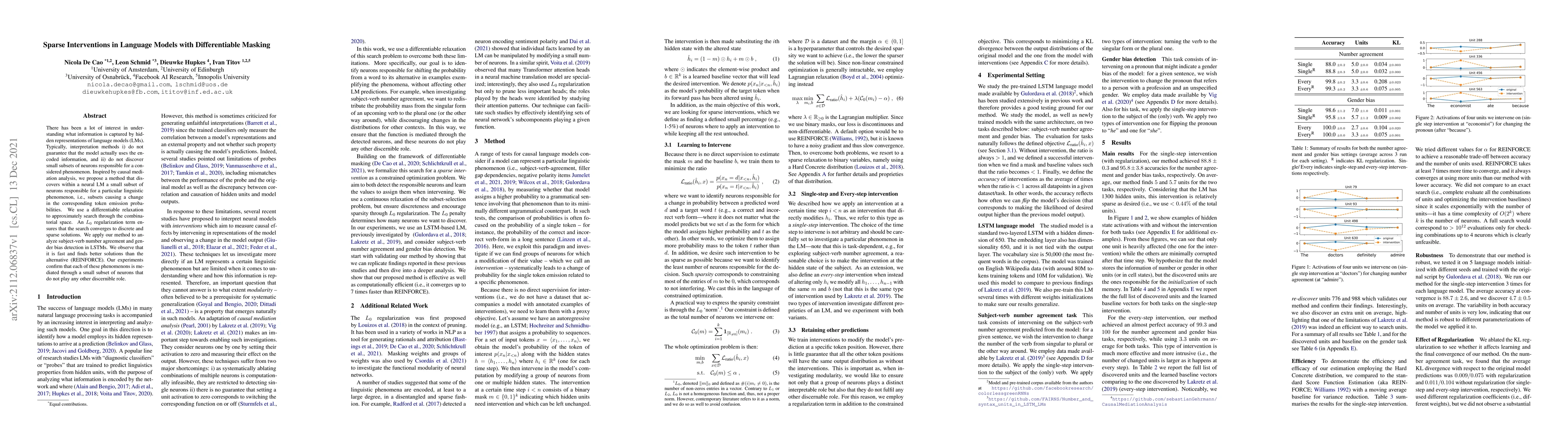 Thumbnail for Sparse Interventions in Language Models with Differentiable Masking