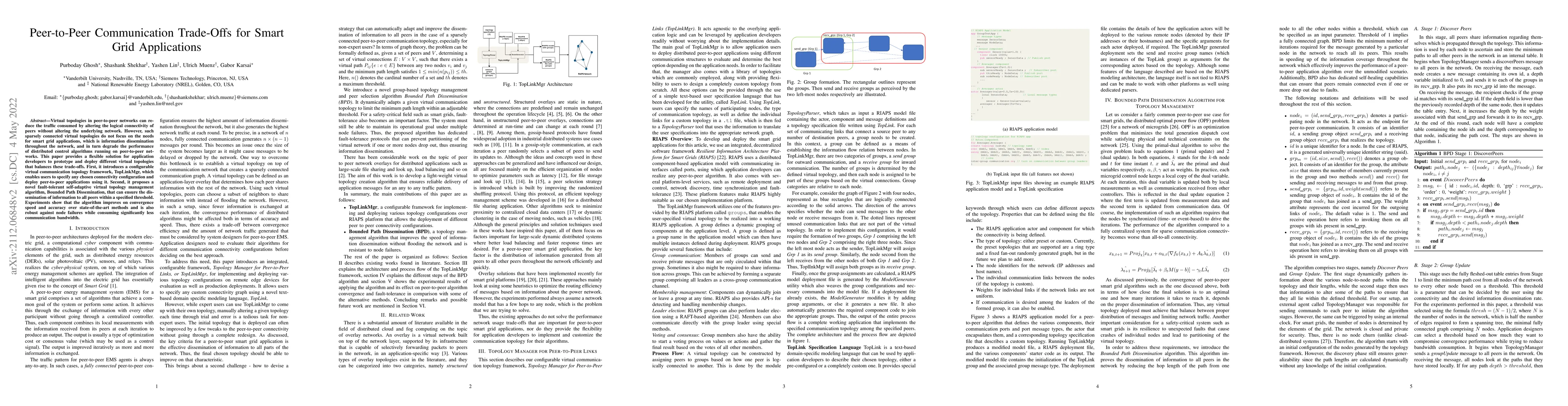 Thumbnail for Peer-to-Peer Communication Trade-Offs for Smart Grid Applications