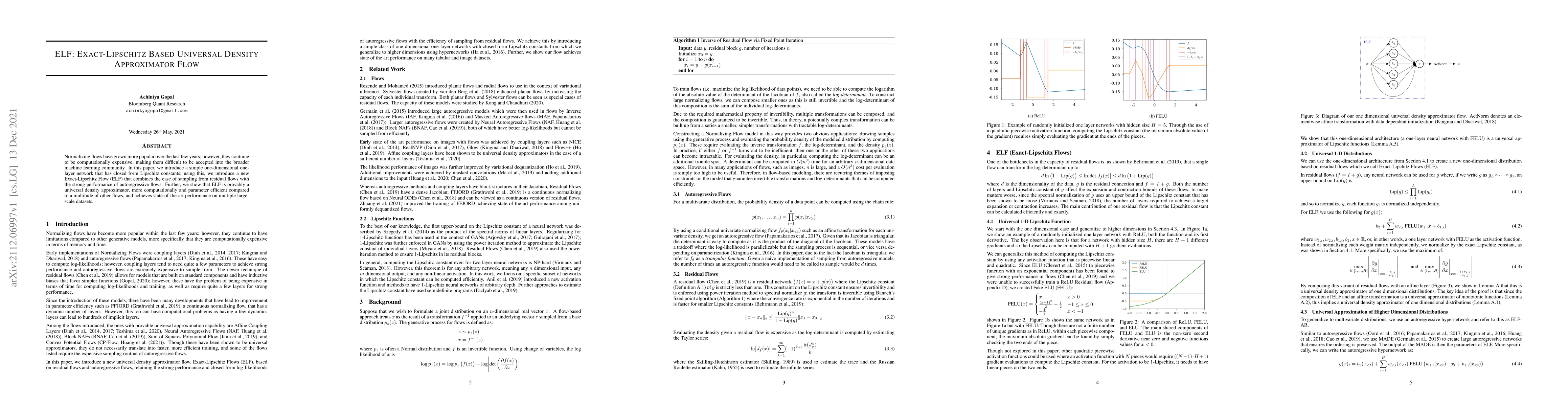 Thumbnail for ELF: Exact-Lipschitz Based Universal Density Approximator Flow