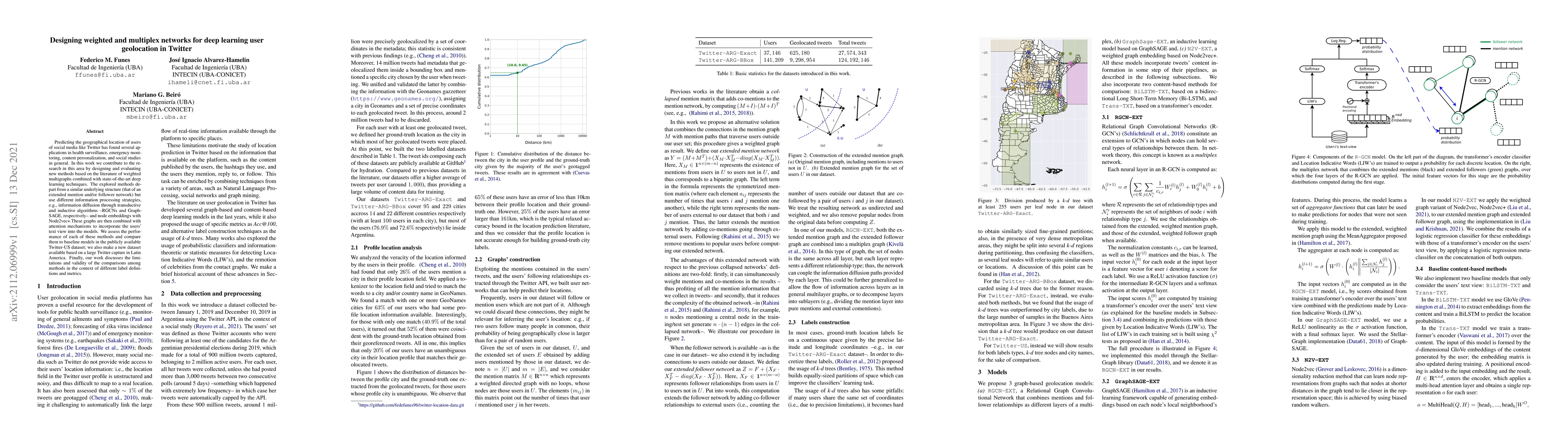Thumbnail for Designing weighted and multiplex networks for deep learning user
  geolocation in Twitter