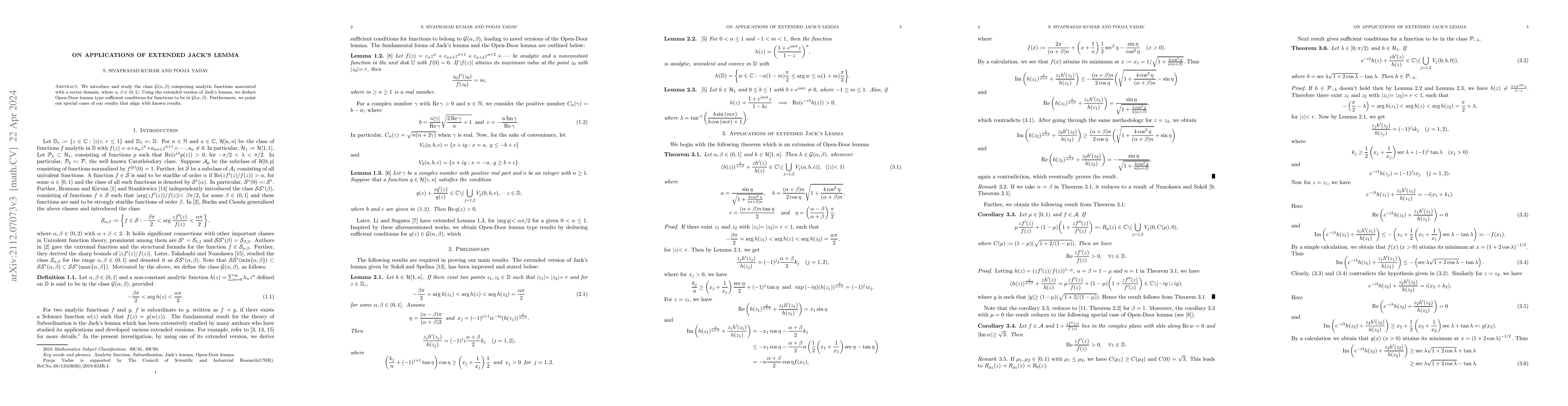 Thumbnail for On Applications of Extended Jack's Lemma