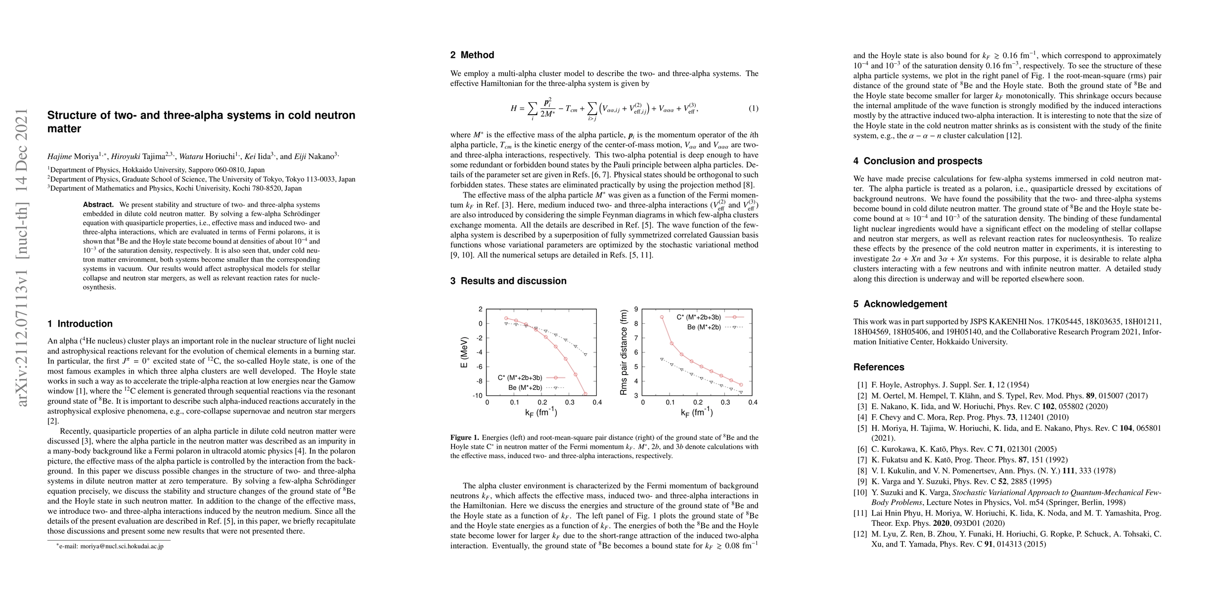 Thumbnail for Structure of two- and three-alpha systems in cold neutron matter