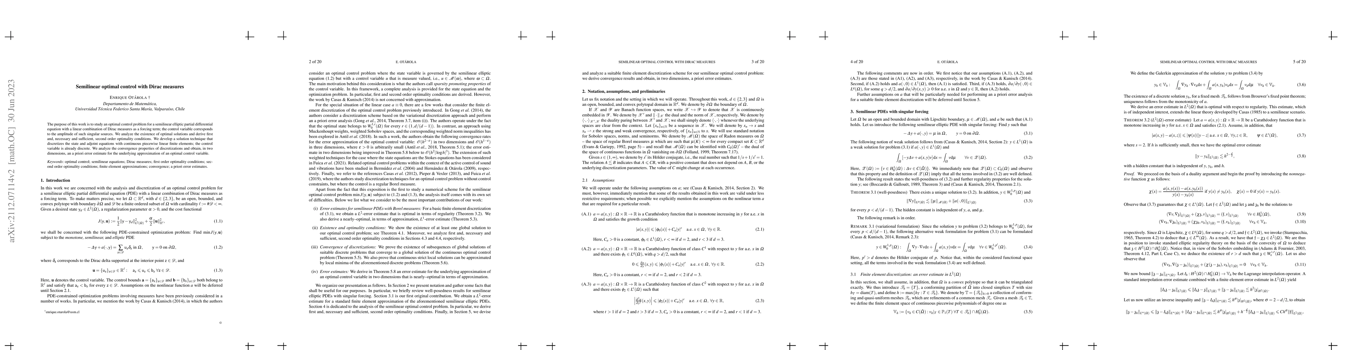 Thumbnail for Semilinear optimal control with Dirac measures