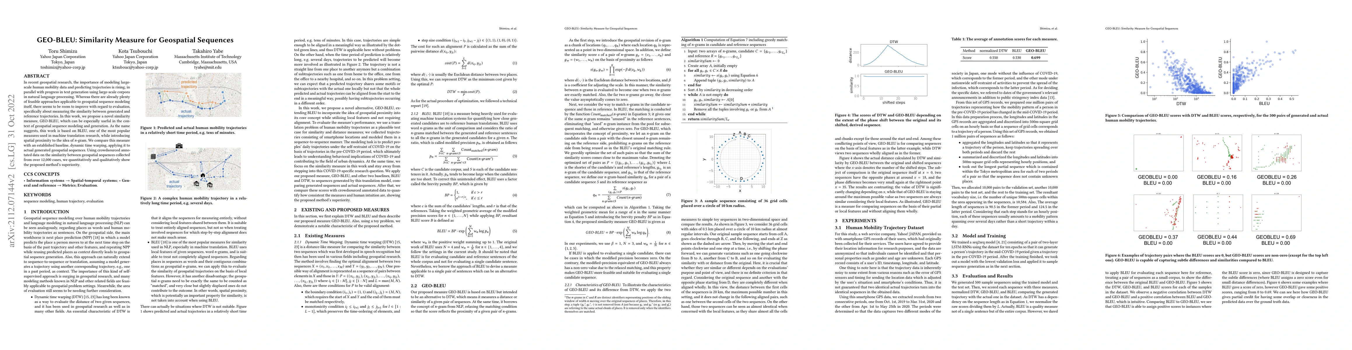 Thumbnail for GEO-BLEU: Similarity Measure for Geospatial Sequences