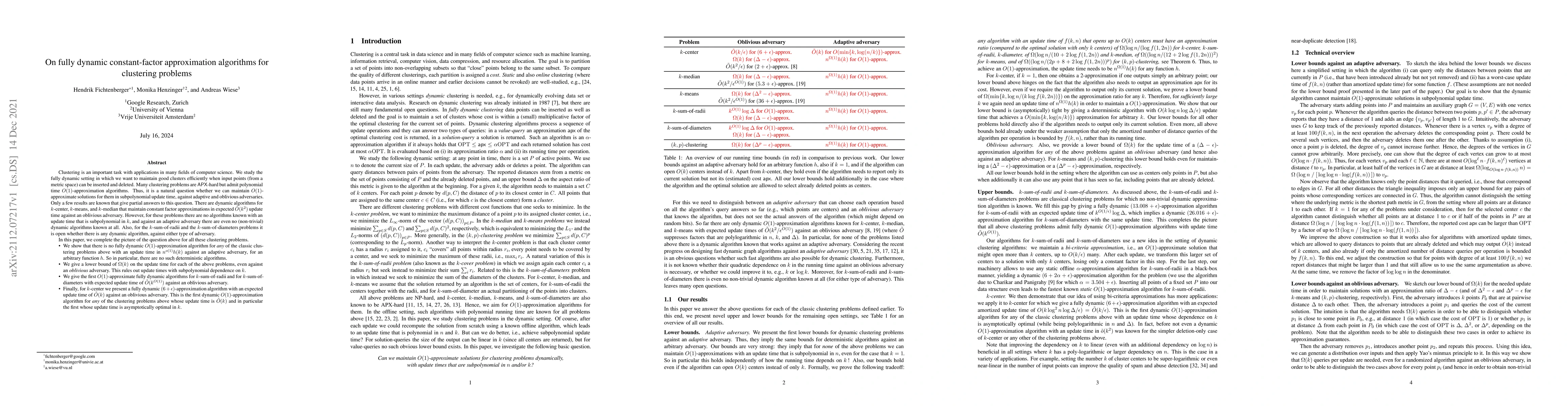 Thumbnail for On fully dynamic constant-factor approximation algorithms for clustering
  problems