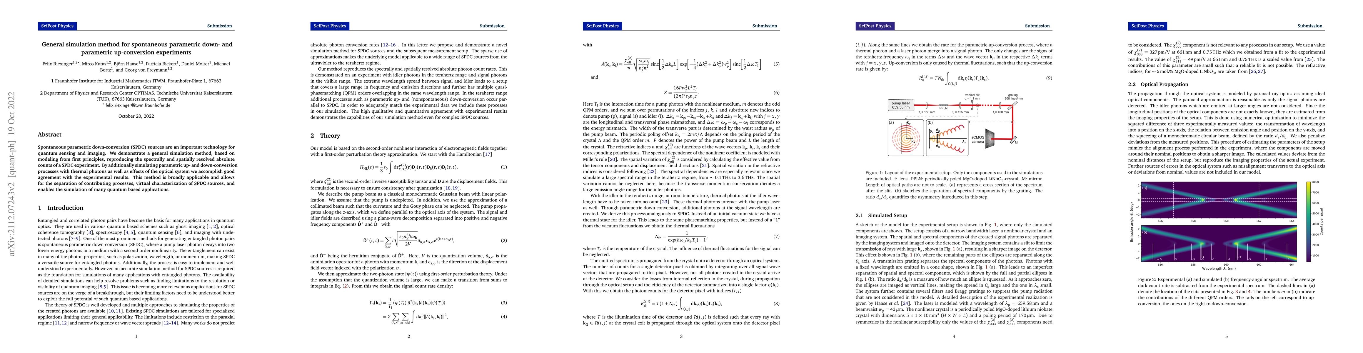 Thumbnail for General simulation method for spontaneous parametric down- and
  parametric up-conversion experiments