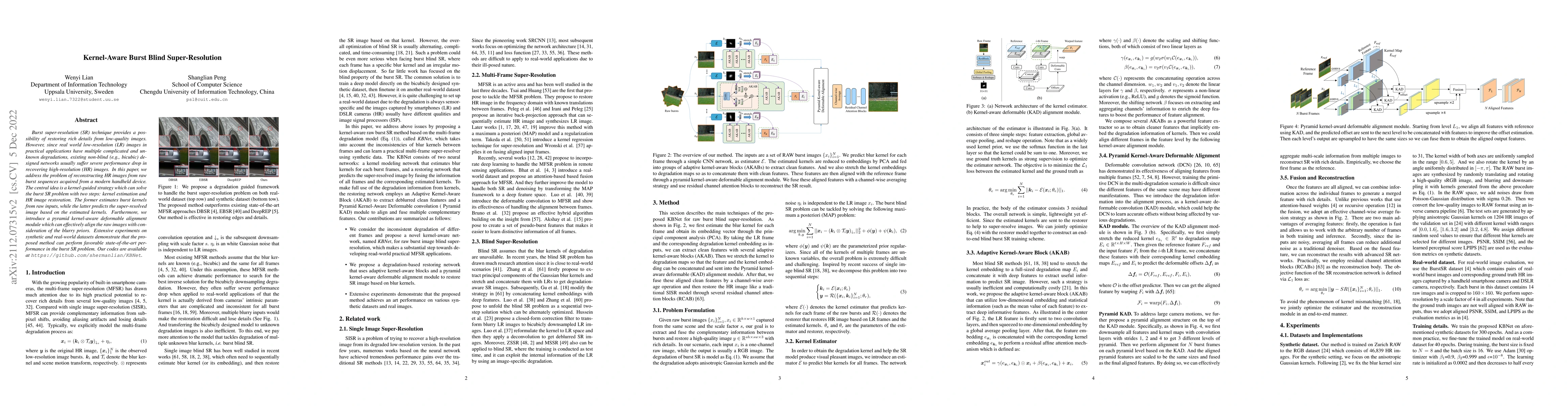 Thumbnail for Kernel-aware Burst Blind Super-Resolution