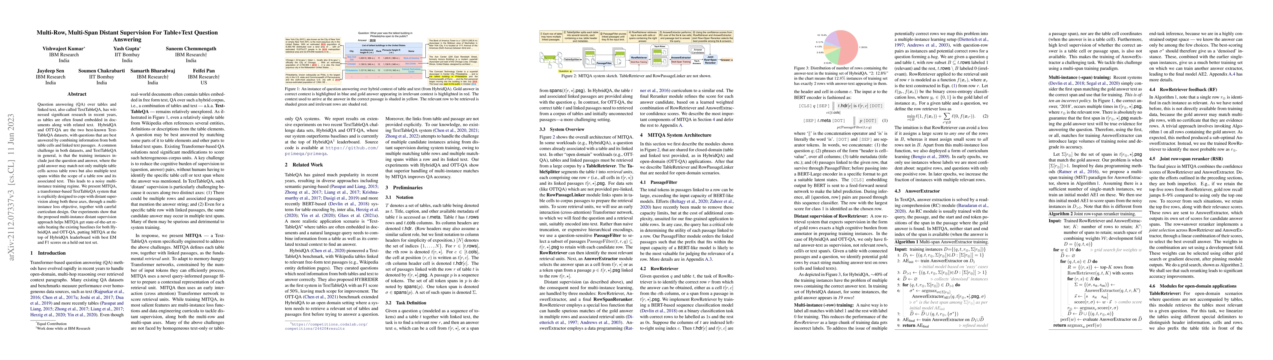 Thumbnail for Multi-Row, Multi-Span Distant Supervision For Table+Text Question