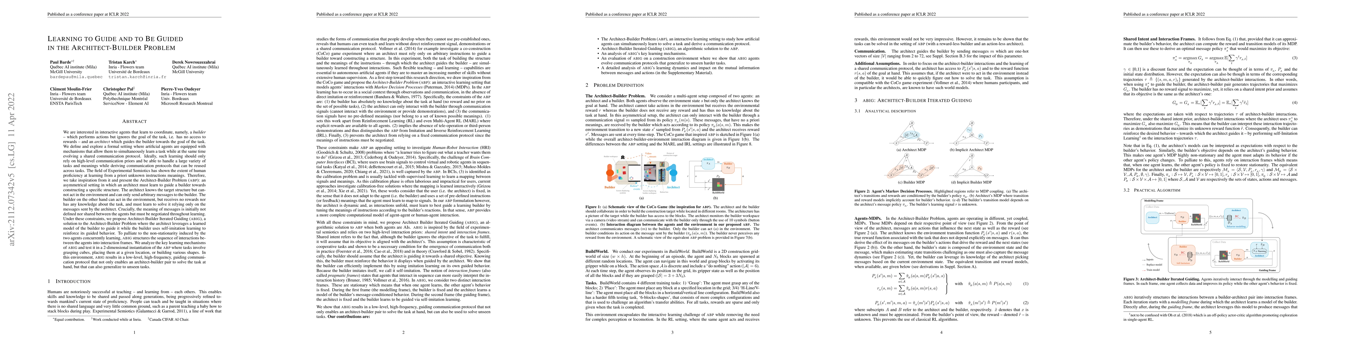 Thumbnail for Learning to Guide and to Be Guided in the Architect-Builder Problem