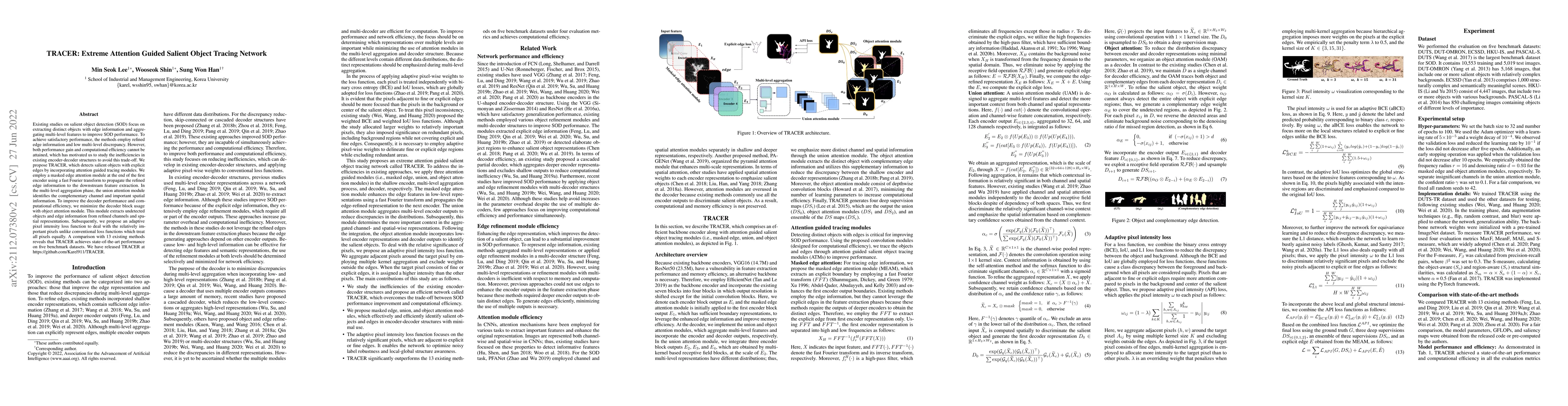 Thumbnail for TRACER: Extreme Attention Guided Salient Object Tracing Network