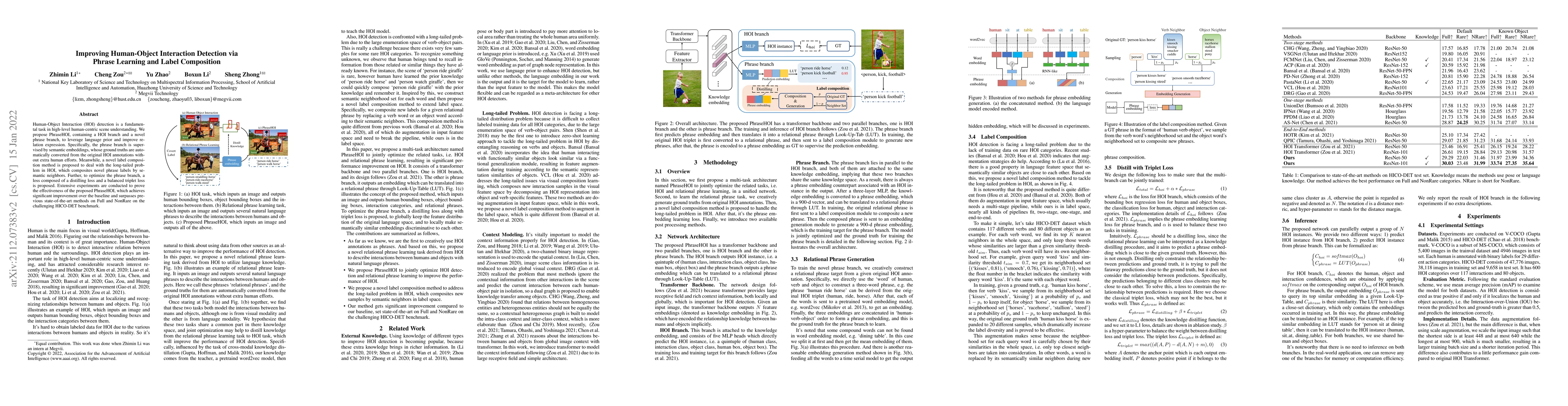 Thumbnail for Improving Human-Object Interaction Detection via Phrase Learning and
  Label Composition