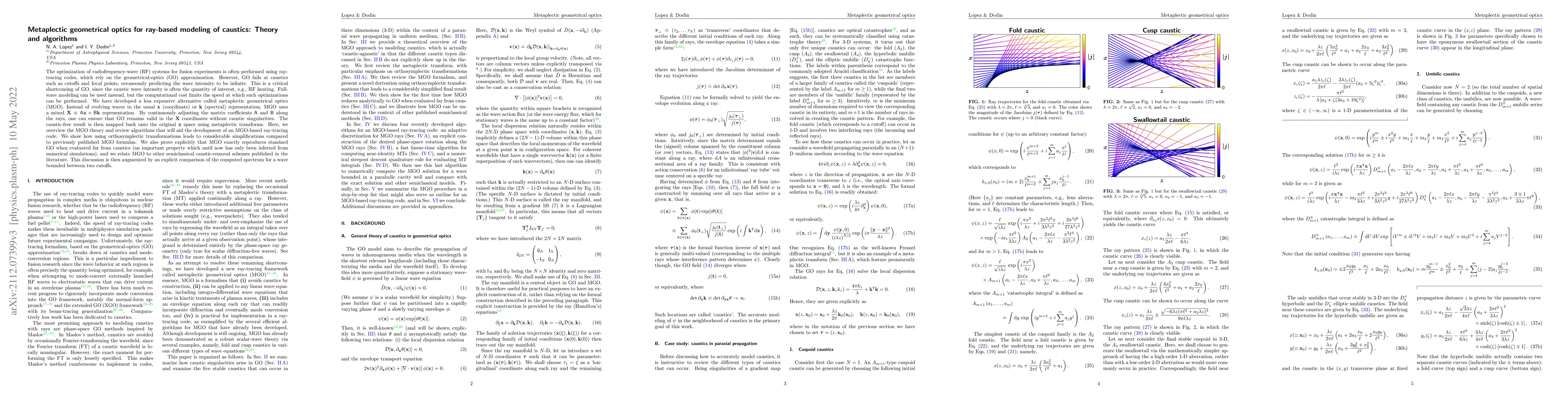 Thumbnail for Metaplectic geometrical optics for ray-based modeling of caustics:
  Theory and algorithms