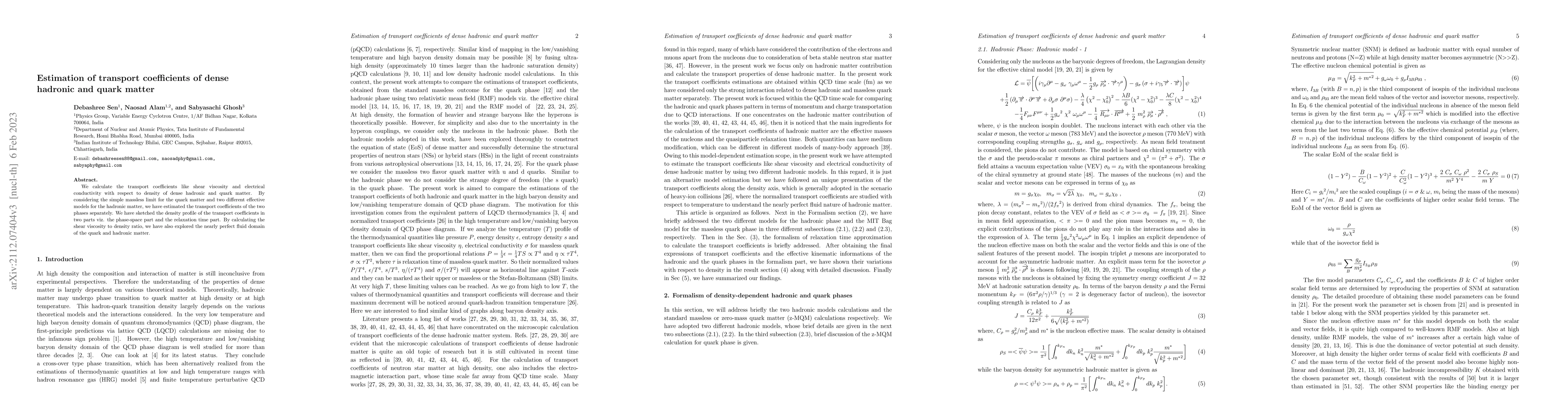Thumbnail for Estimation of transport coefficients of dense hadronic and quark matter