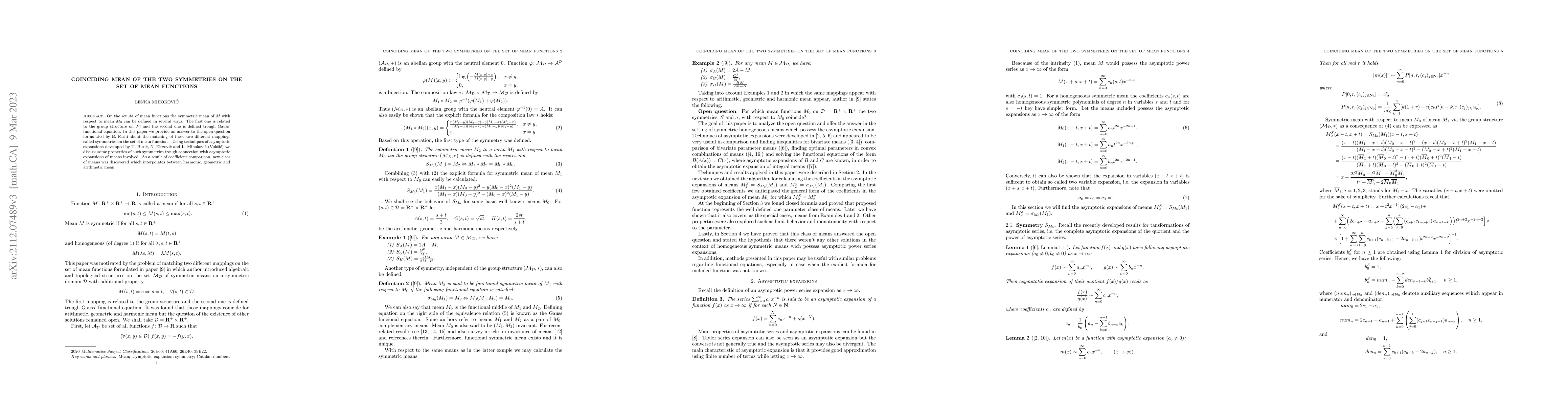 Thumbnail for Coinciding mean of the two symmetries on the set of mean functions