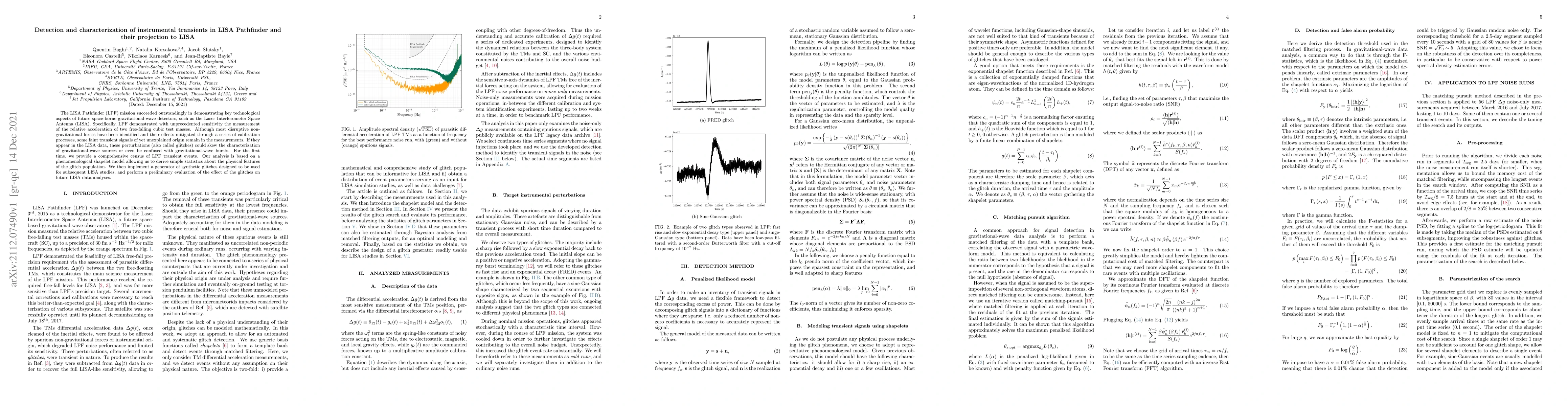 Thumbnail for Detection and characterization of instrumental transients in LISA
  Pathfinder and their projection to LISA