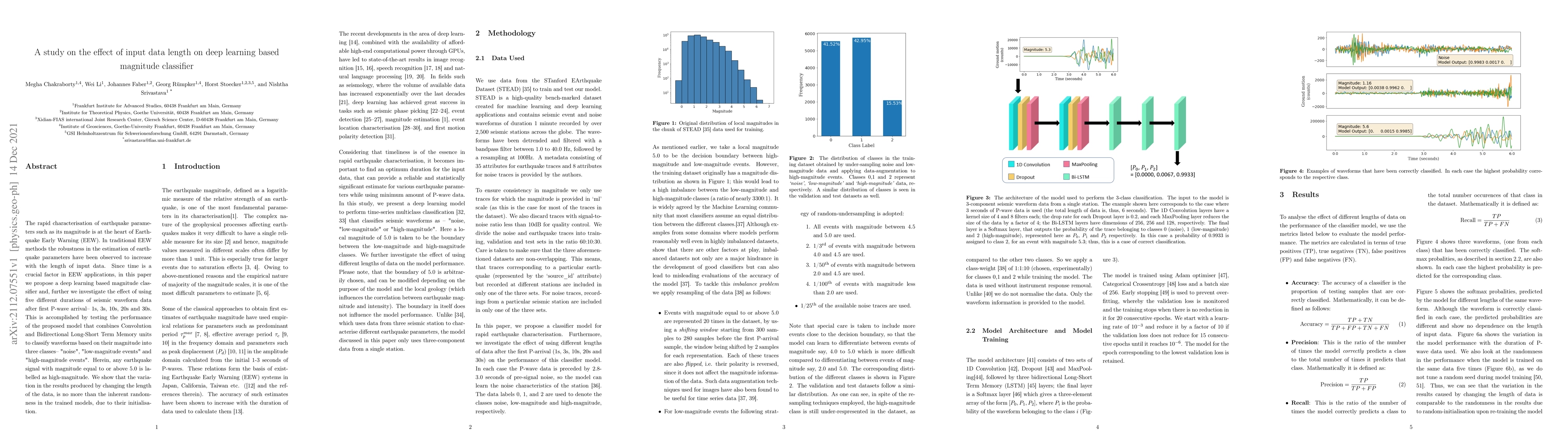 Thumbnail for A study on the effect of input data length on deep learning based
  magnitude classifier