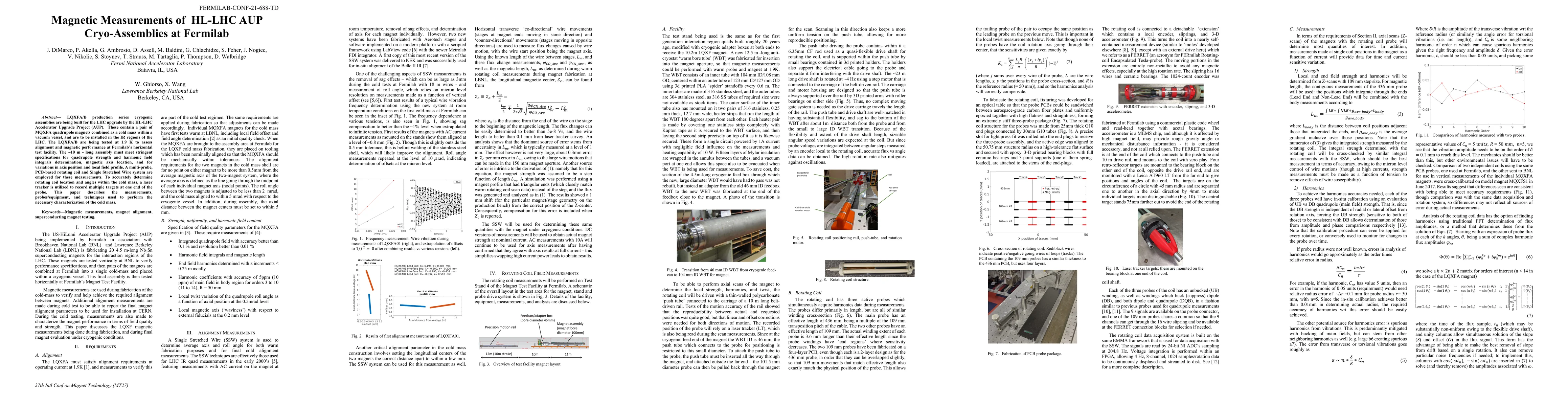 Thumbnail for Magnetic Measurements of HL-LHC AUP Cryo-Assemblies at Fermilab