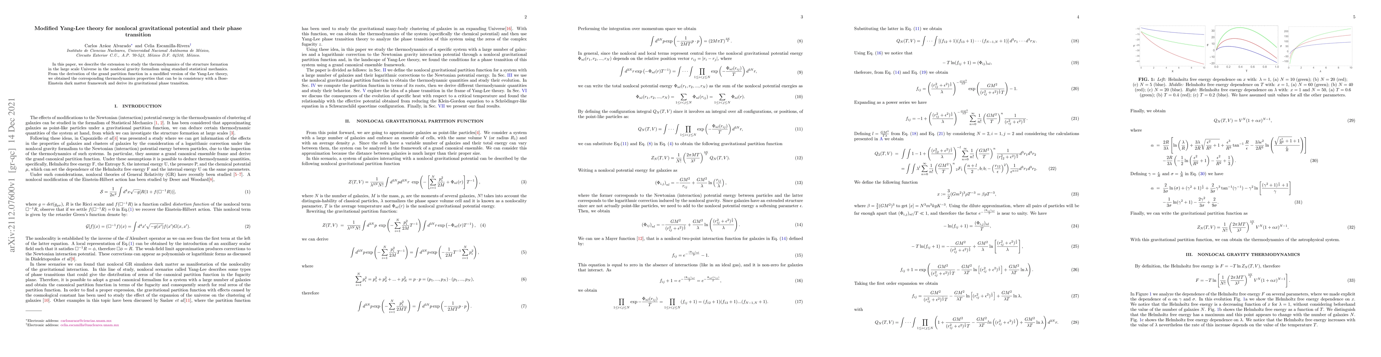 Thumbnail for Modified Yang-Lee theory for nonlocal gravitational potential and their
  phase transition