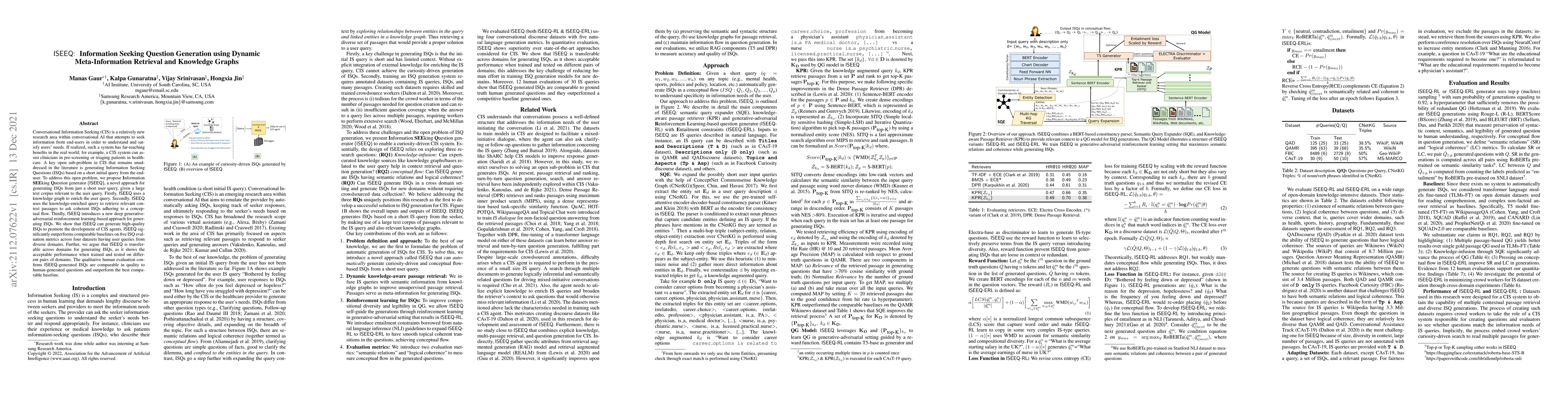 Thumbnail for ISEEQ: Information Seeking Question Generation using Dynamic
  Meta-Information Retrieval and Knowledge Graphs