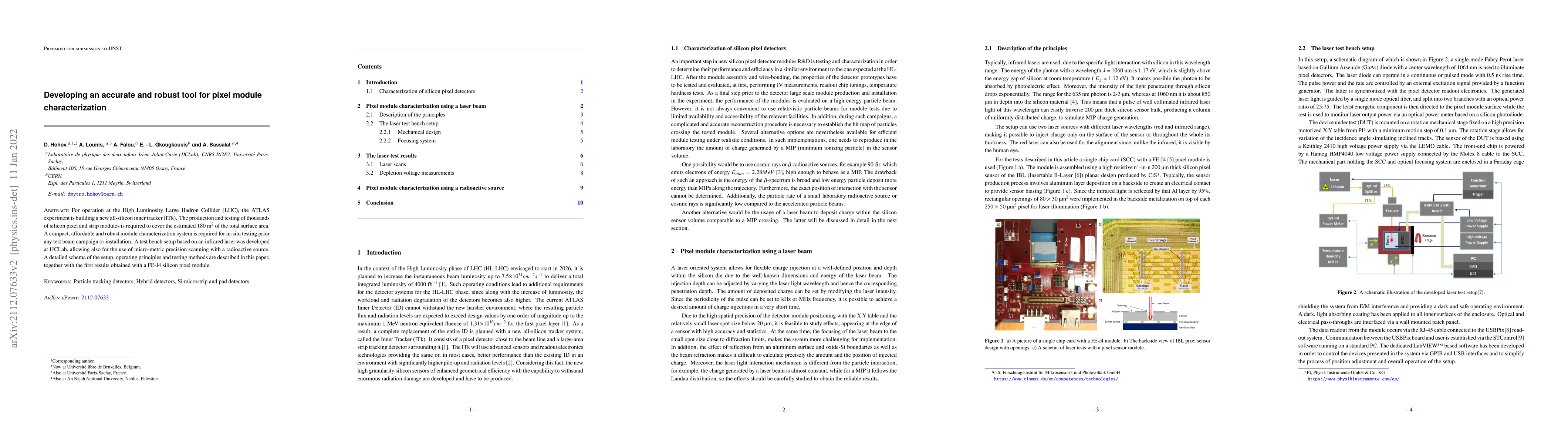Thumbnail for Developing an accurate and robust tool for pixel module characterization