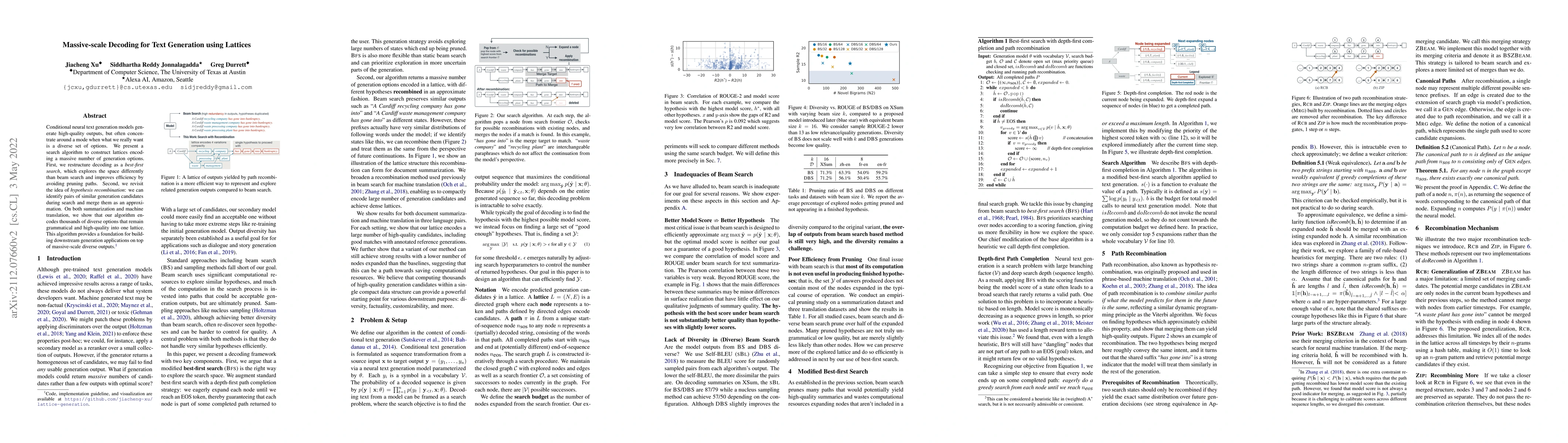 Thumbnail for Massive-scale Decoding for Text Generation using Lattices