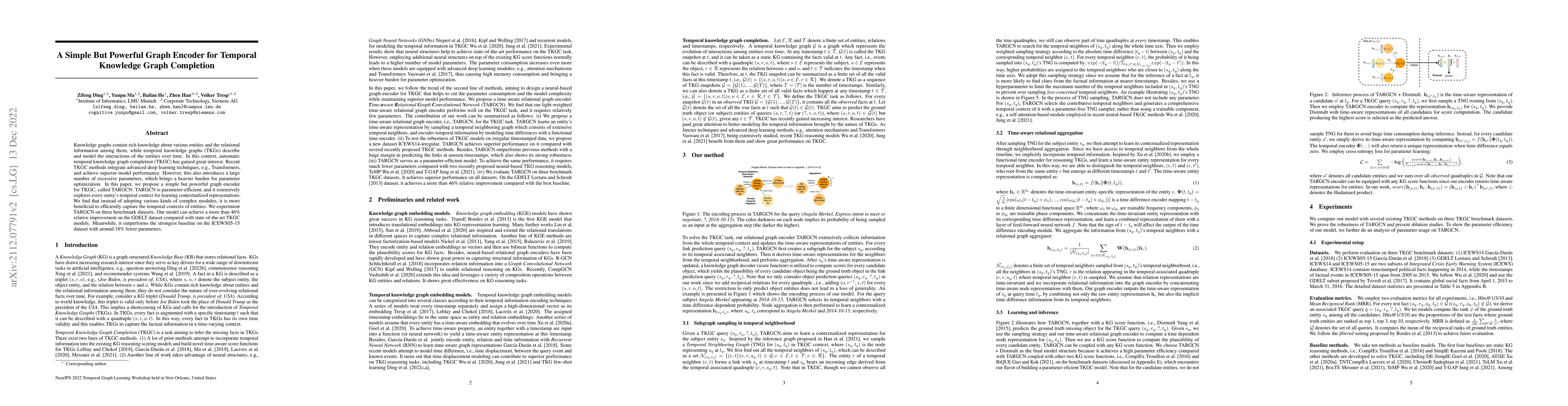 Thumbnail for A Simple But Powerful Graph Encoder for Temporal Knowledge Graph
  Completion