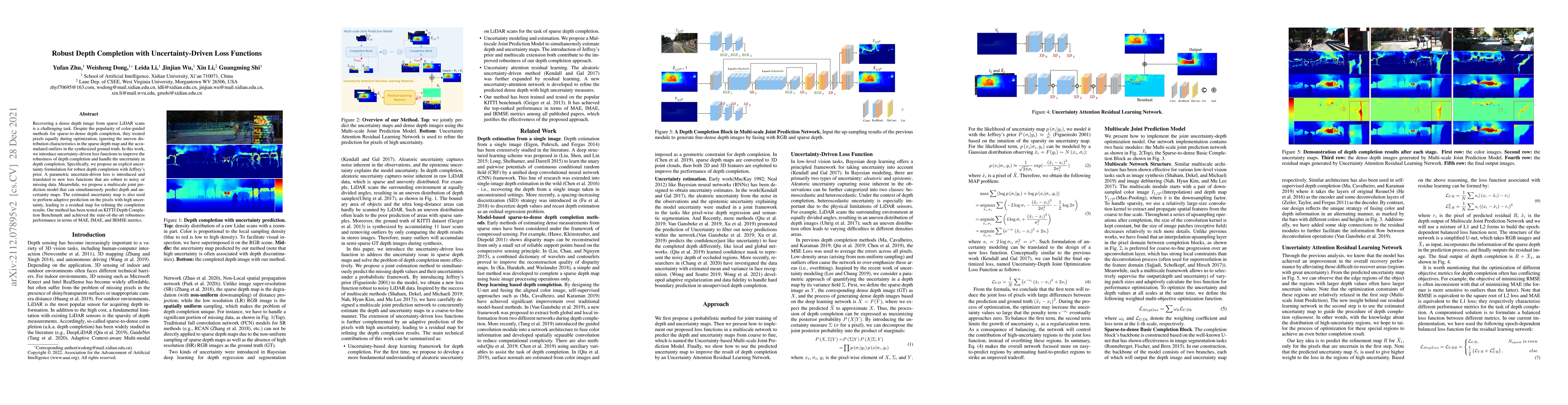 Thumbnail for Robust Depth Completion with Uncertainty-Driven Loss Functions