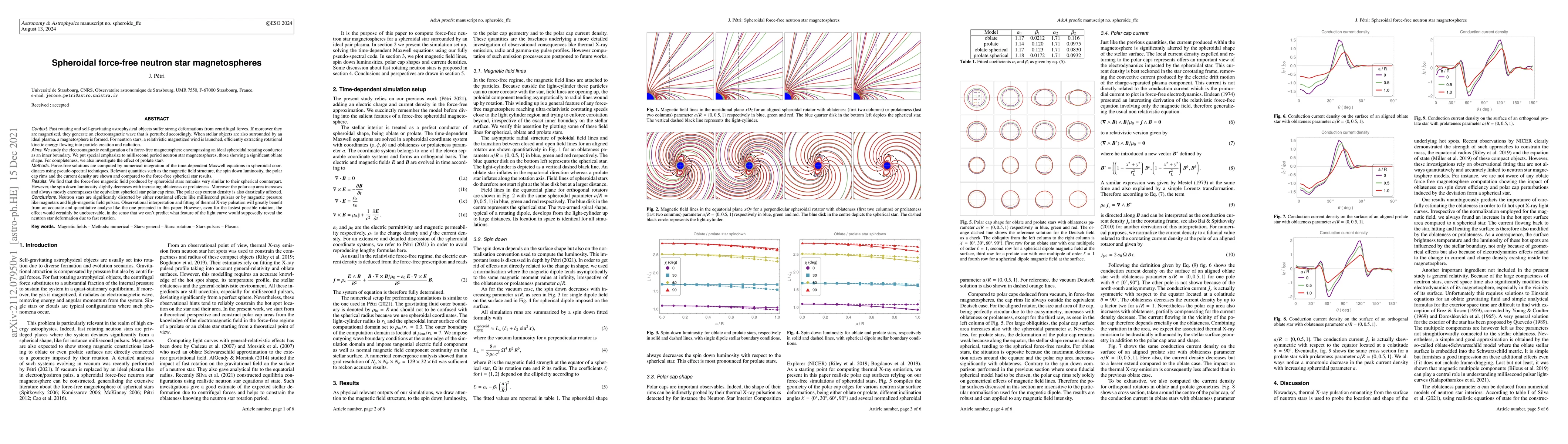 Thumbnail for Spheroidal force-free neutron star magnetospheres