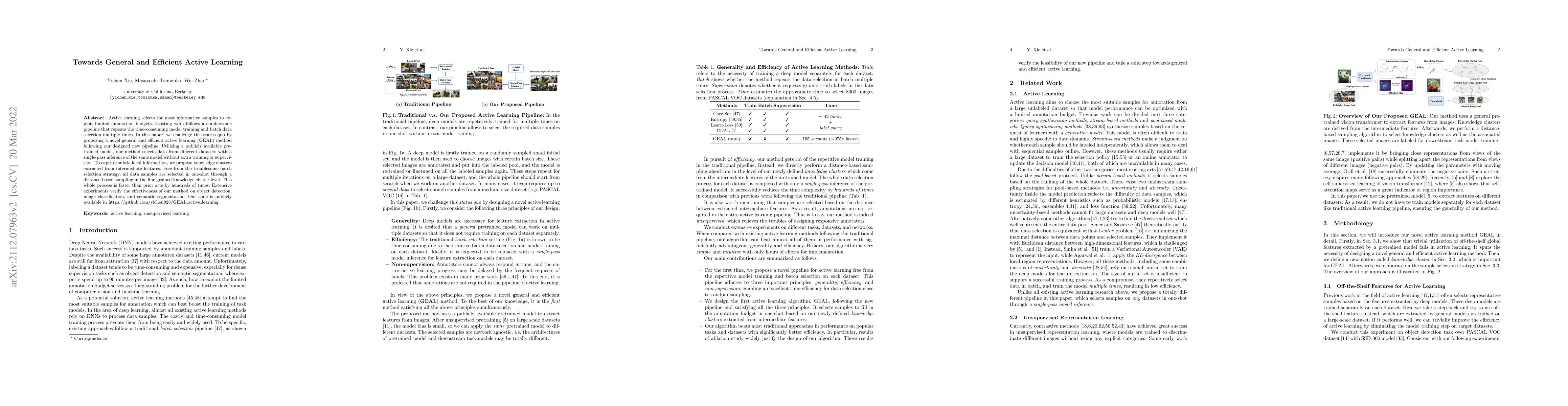 Thumbnail for Towards General and Efficient Active Learning