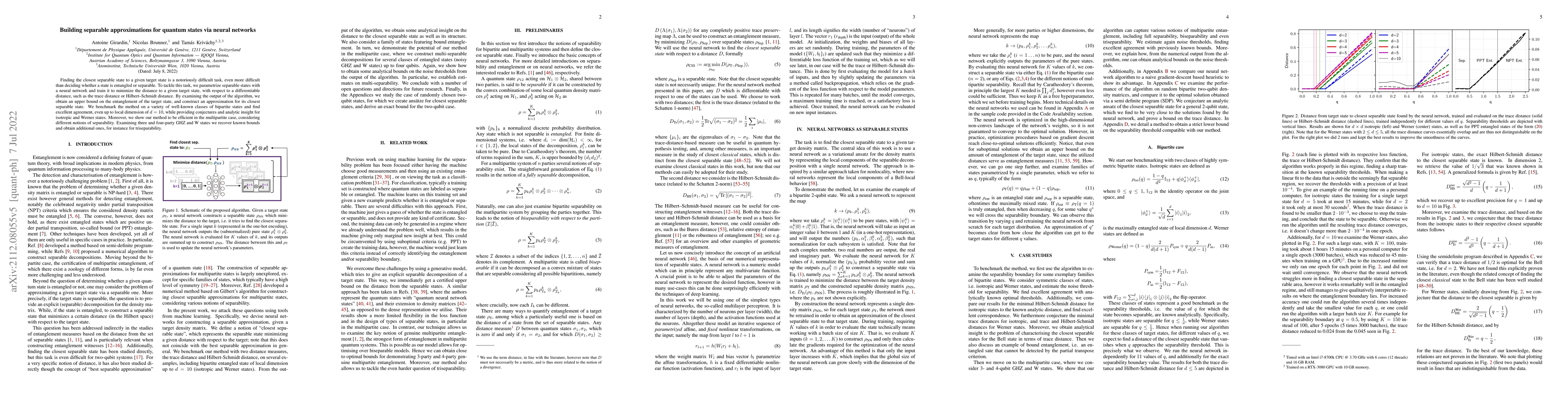 Thumbnail for Building separable approximations for quantum states via neural networks