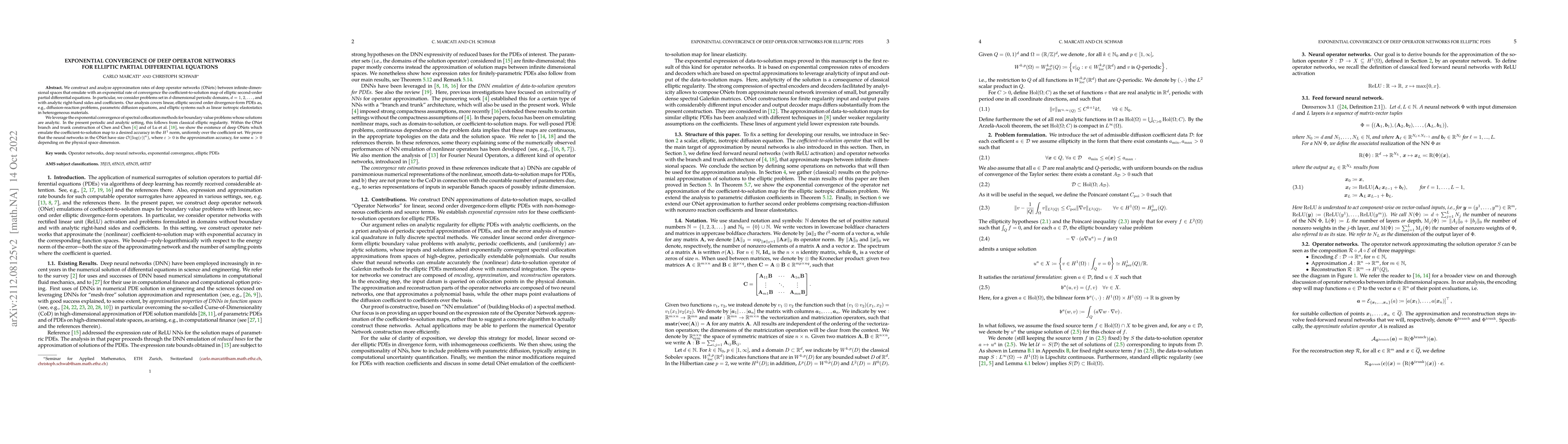 Thumbnail for Exponential Convergence of Deep Operator Networks for Elliptic Partial
  Differential Equations