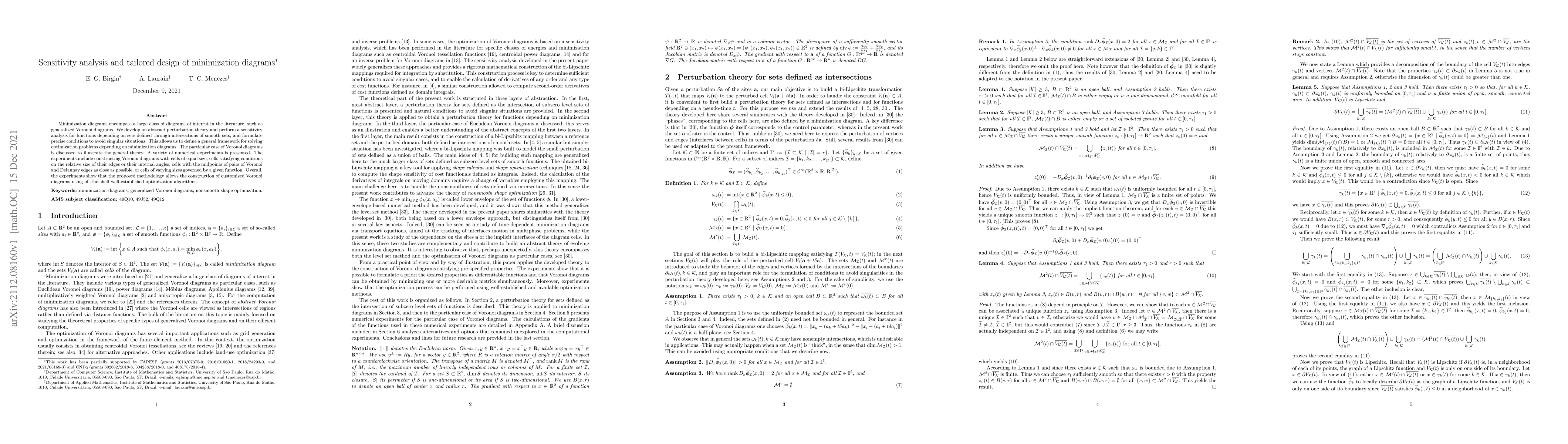 Thumbnail for Sensitivity analysis and tailored design of minimization diagrams