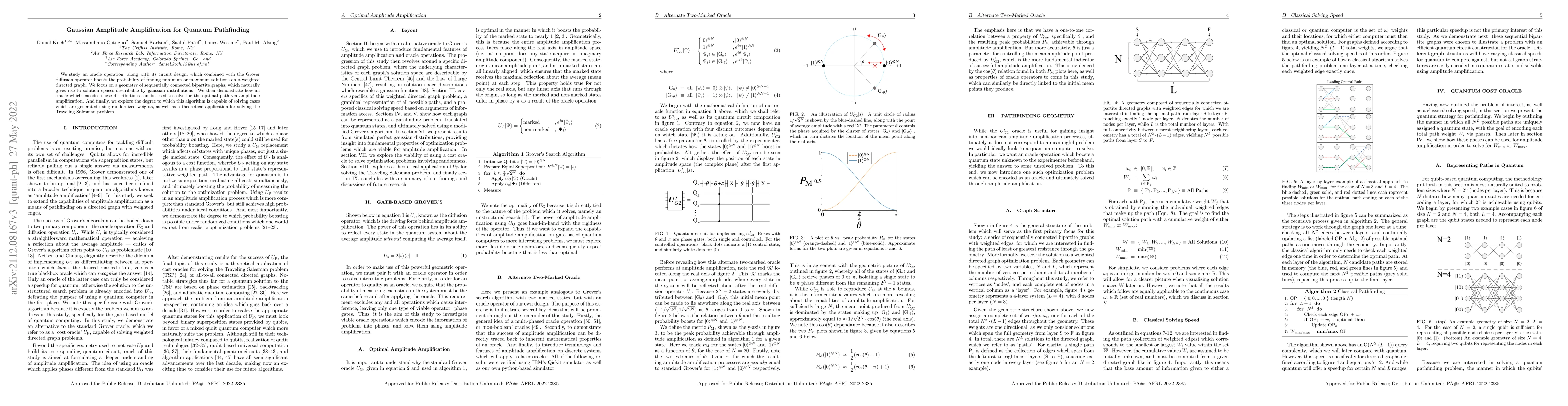 Thumbnail for Gaussian Amplitude Amplification for Quantum Pathfinding