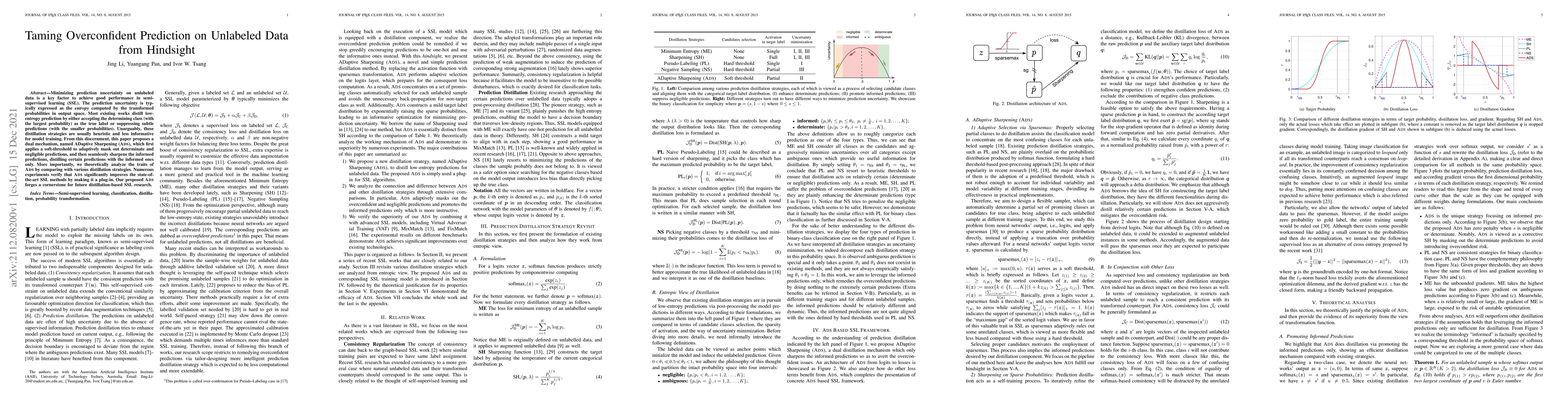 Thumbnail for Taming Overconfident Prediction on Unlabeled Data from Hindsight