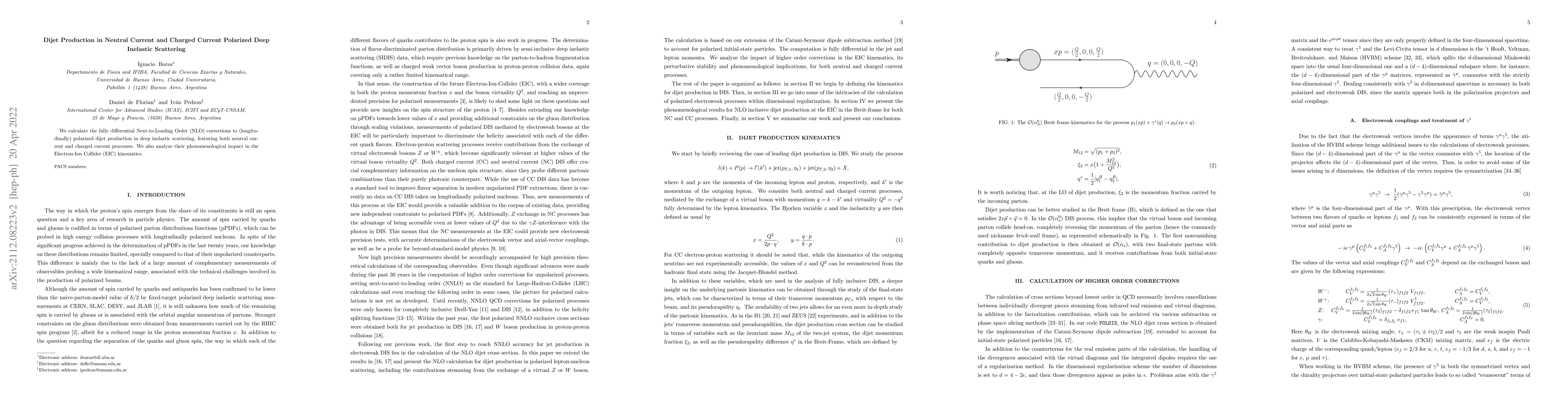 Thumbnail for Dijet Production in Neutral Current and Charged Current Polarized Deep
  Inelastic Scattering