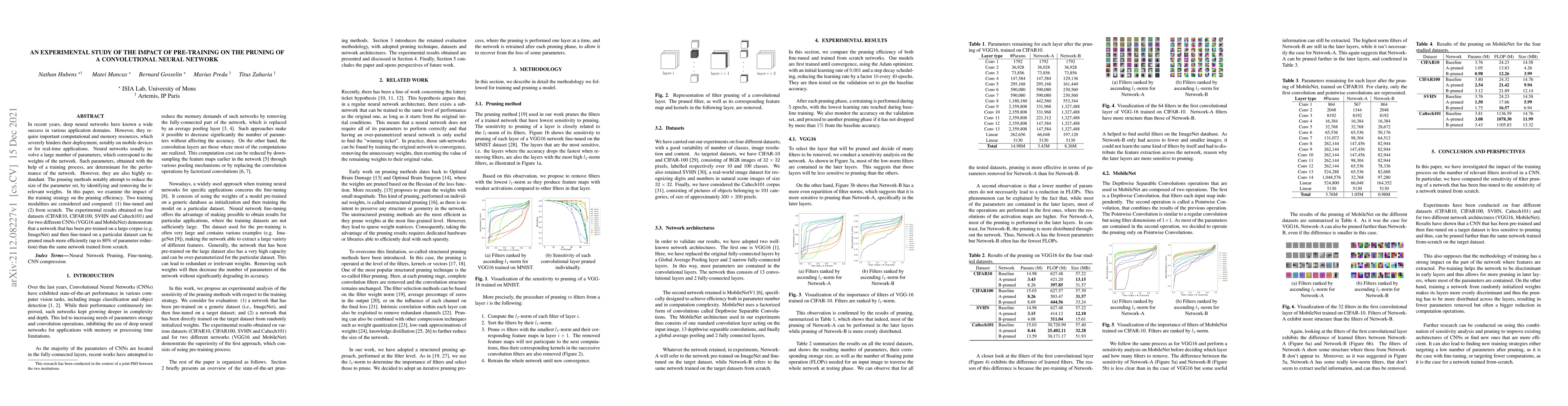 Thumbnail for An Experimental Study of the Impact of Pre-training on the Pruning of a
  Convolutional Neural Network