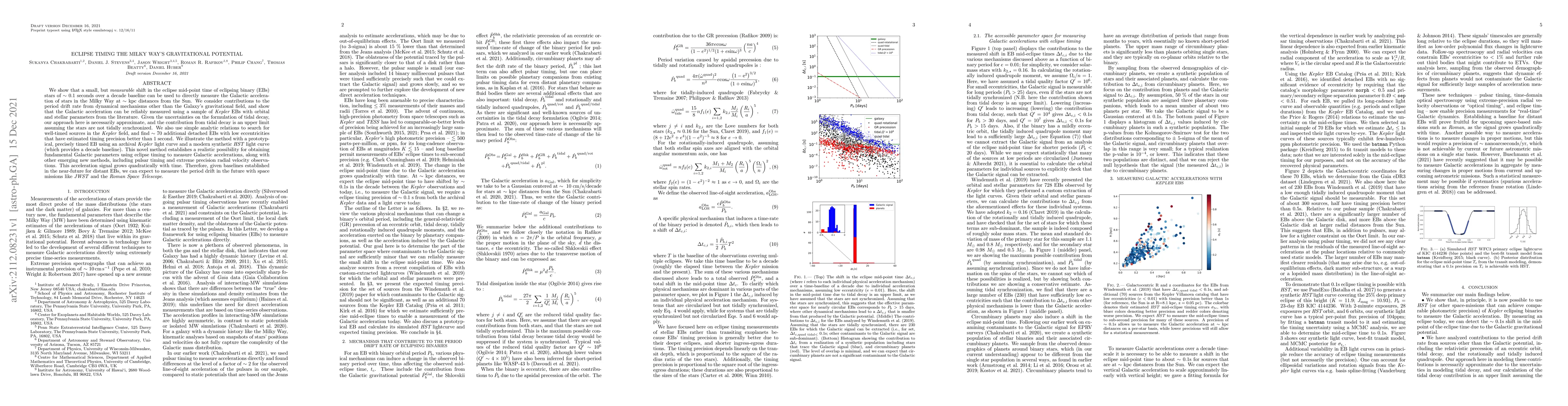 Thumbnail for Eclipse timing the Milky Way's gravitational potential