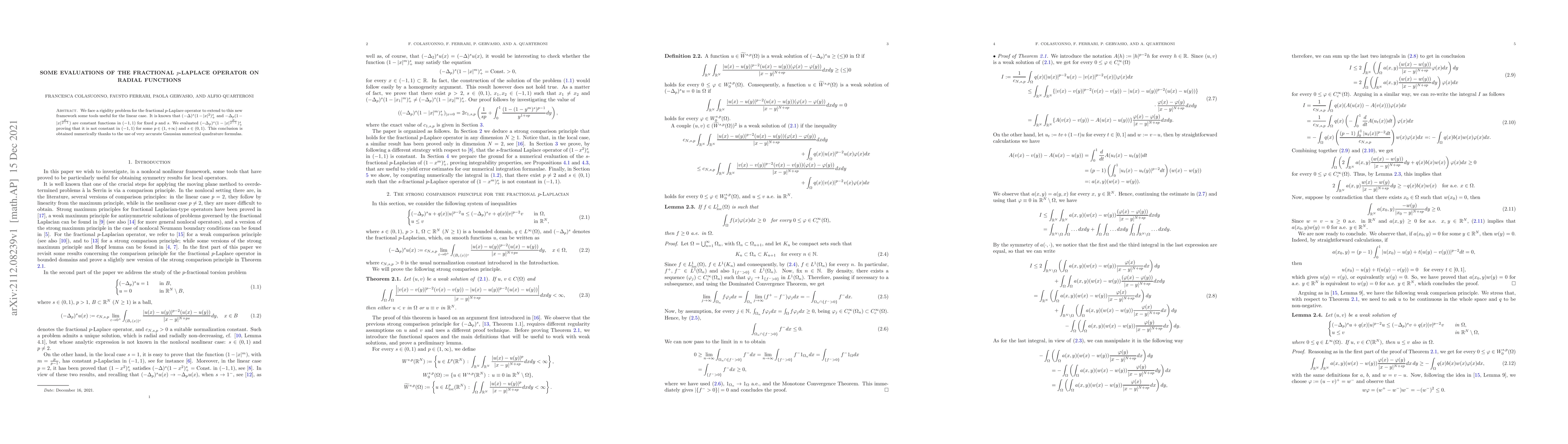 Thumbnail for Some evaluations of the fractional $p$-Laplace operator on radial
  functions