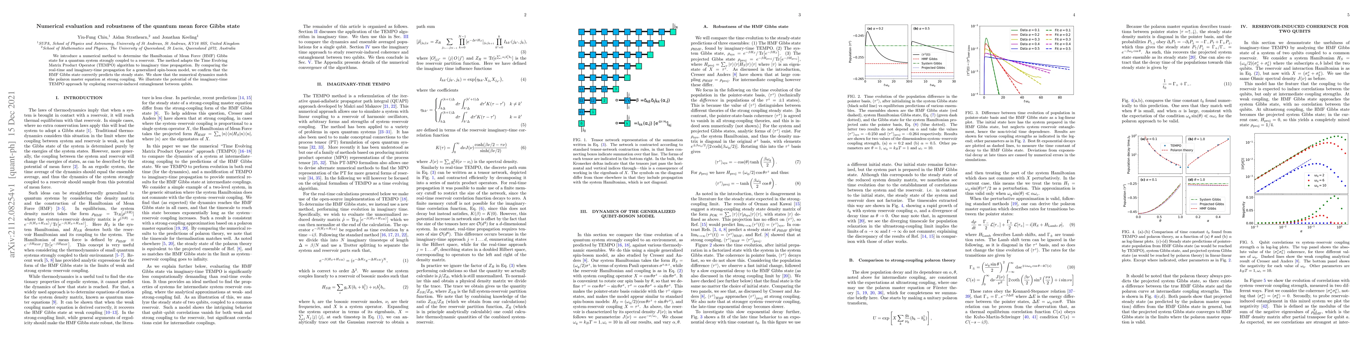 Thumbnail for Numerical evaluation and robustness of the quantum mean force Gibbs
  state
