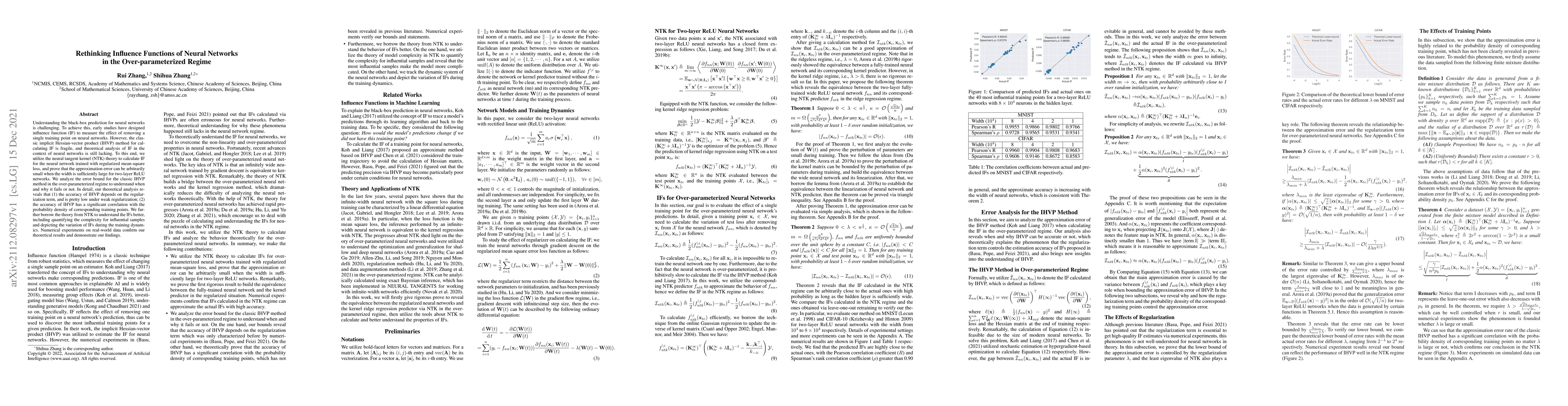 Thumbnail for Rethinking Influence Functions of Neural Networks in the
  Over-parameterized Regime