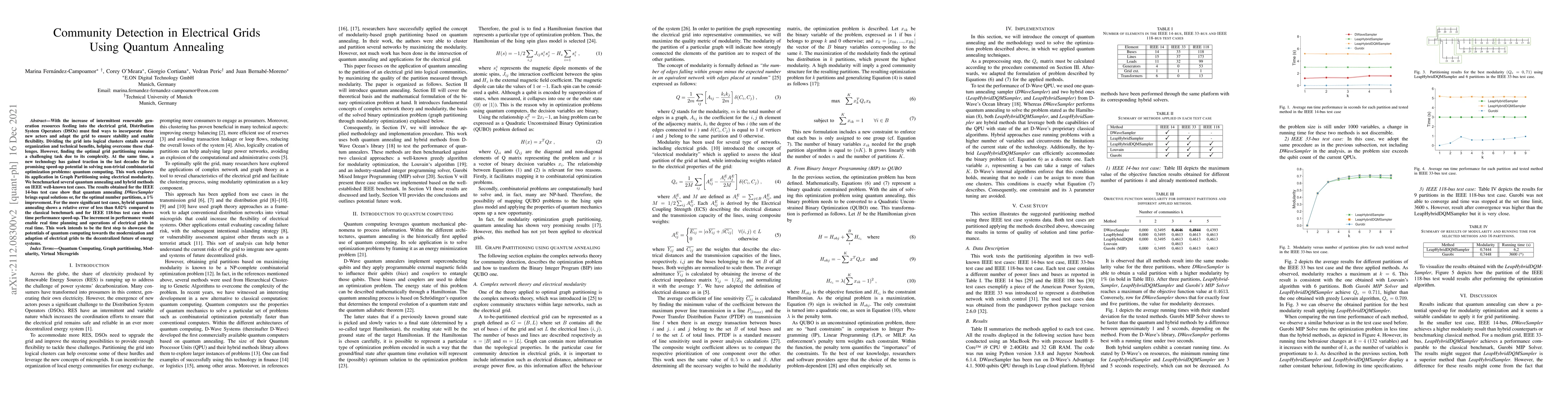 Thumbnail for Community Detection in Electrical Grids Using Quantum Annealing