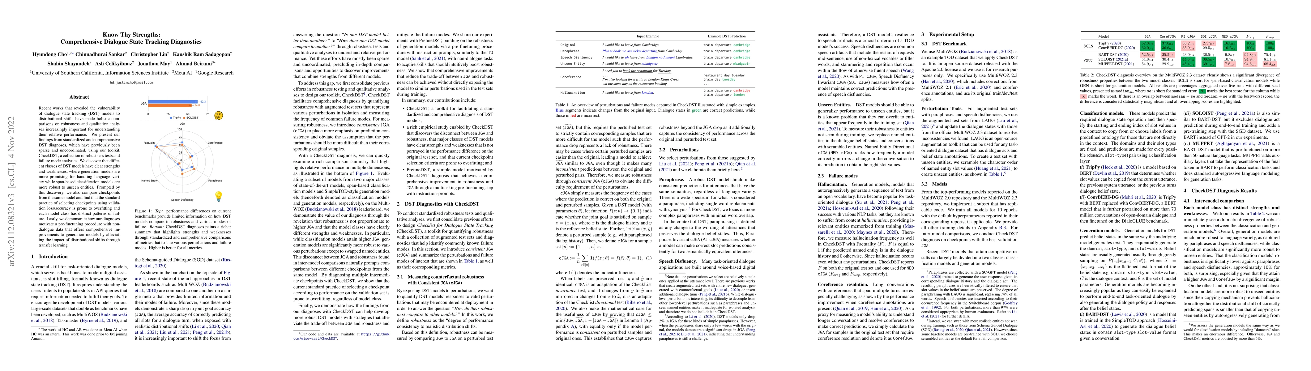 Thumbnail for Know Thy Strengths: Comprehensive Dialogue State Tracking Diagnostics
