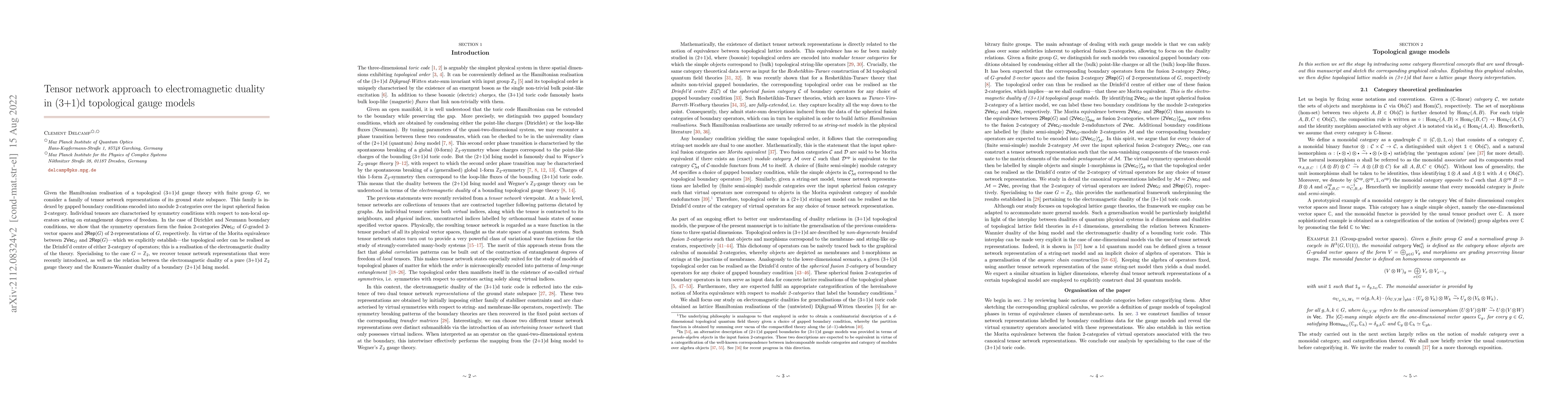 Thumbnail for Tensor network approach to electromagnetic duality in (3+1)d topological
  gauge models