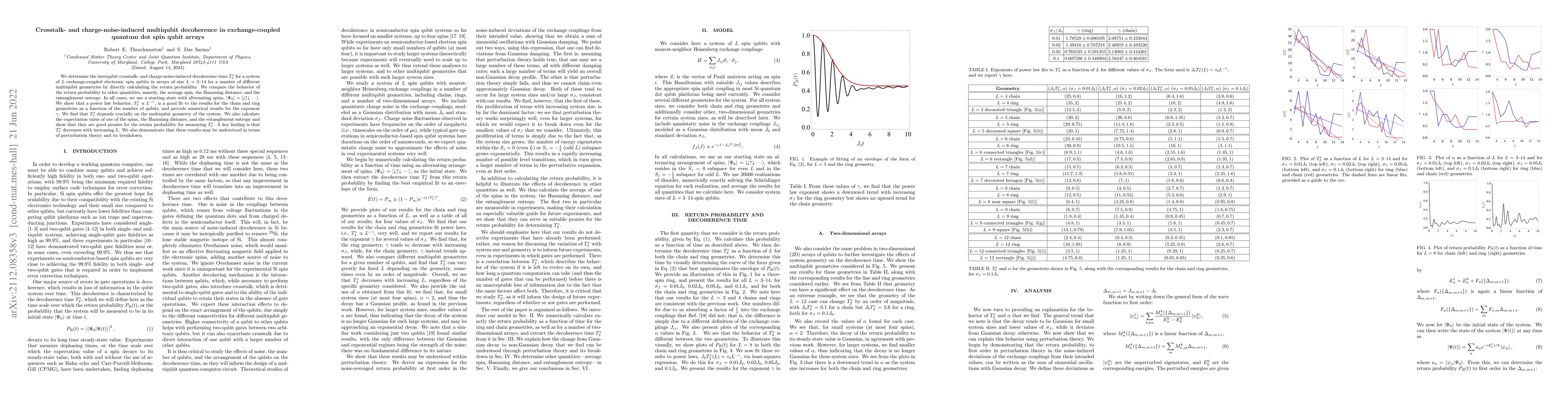 Thumbnail for Crosstalk- and charge-noise-induced multiqubit decoherence in
  exchange-coupled quantum dot spin qubit arrays
