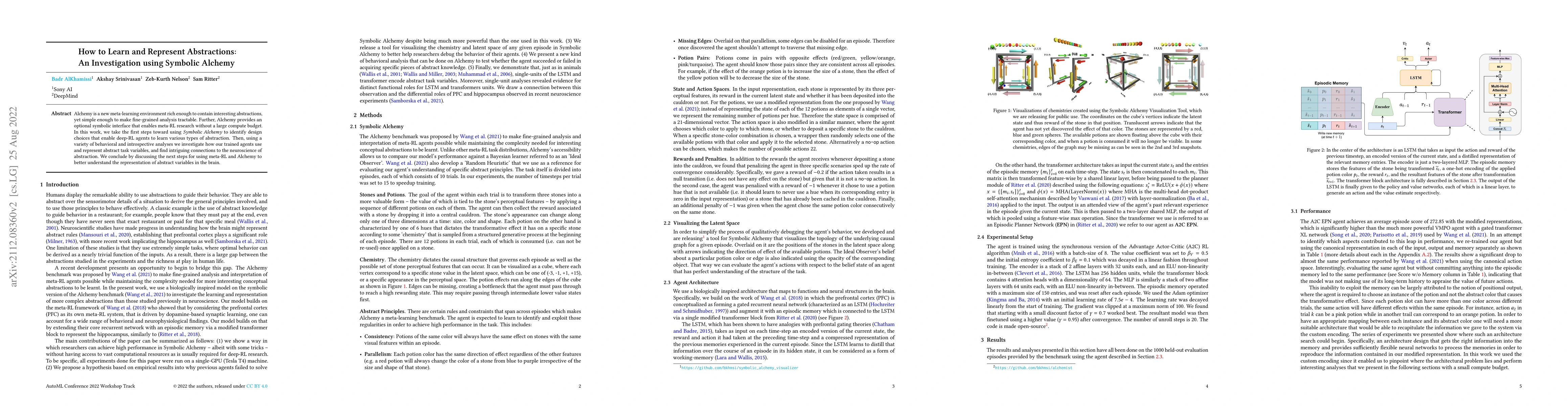 Thumbnail for How to Learn and Represent Abstractions: An Investigation using Symbolic
  Alchemy