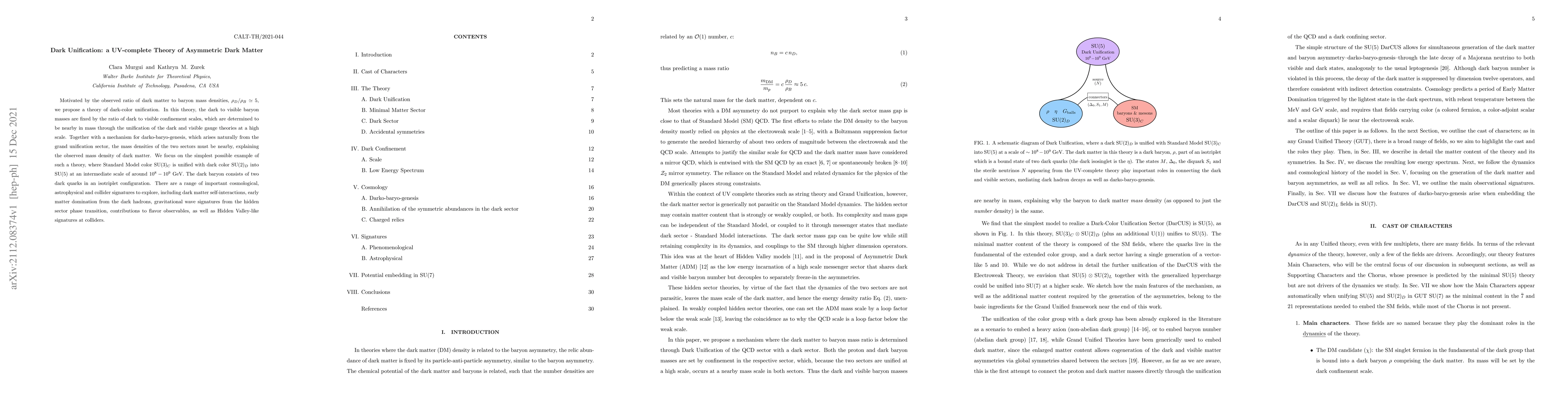 Thumbnail for Dark Unification: a UV-complete Theory of Asymmetric Dark Matter