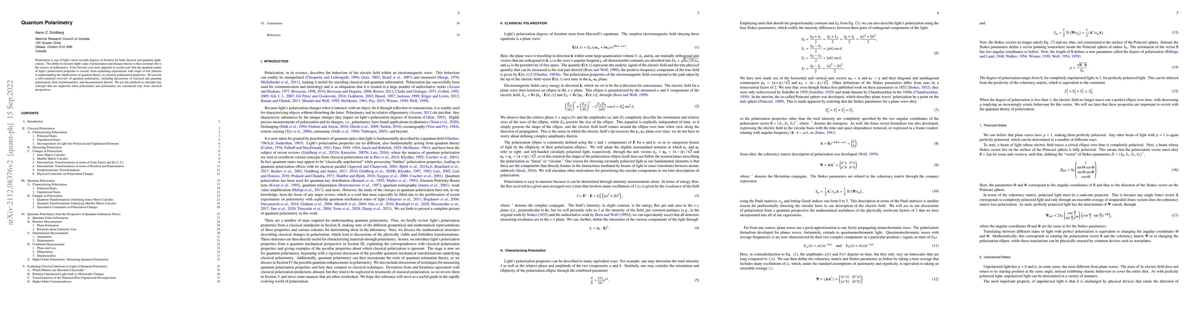 Thumbnail for Quantum Polarimetry
