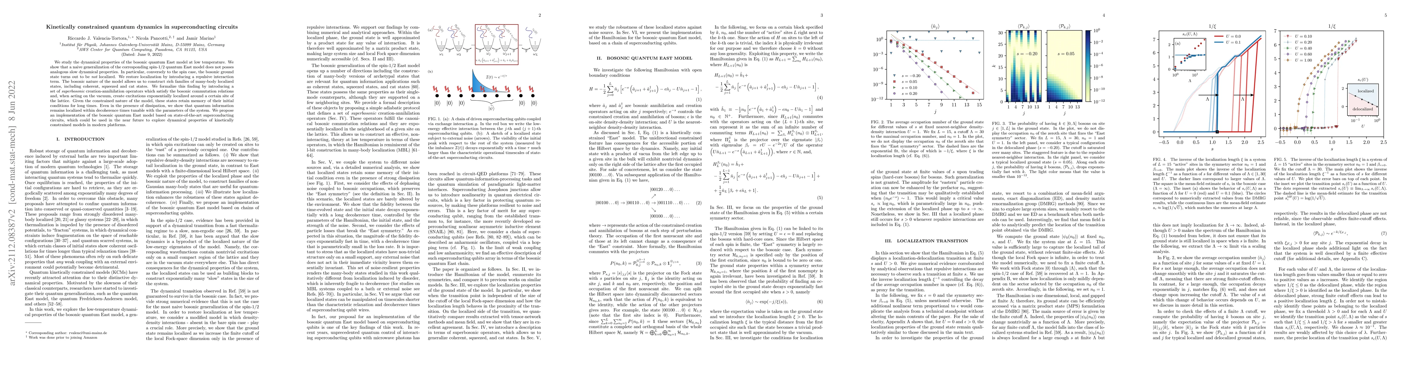 Thumbnail for Kinetically Constrained Quantum Dynamics in Superconducting Circuits